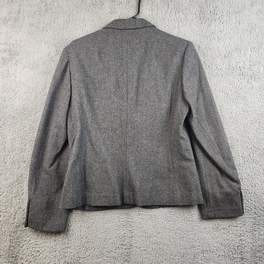 Vintage Pendleton Blazer Women 14 Gray Miss Virgin Wool Made in USA Suit Jacket - Picture 2 of 12